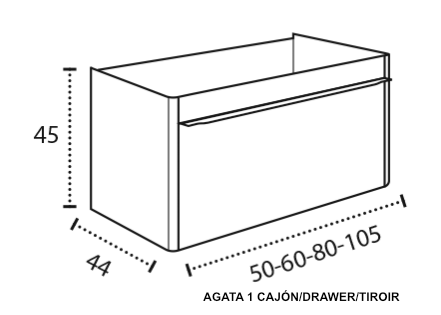Modelo Agata 1 cajón