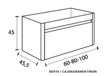 Modelo Berta 1 cajón