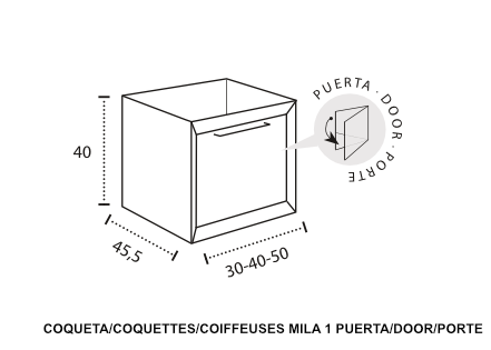 Modelo Mila 1 puerta