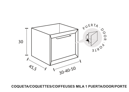 Modelo Mila 1 puerta