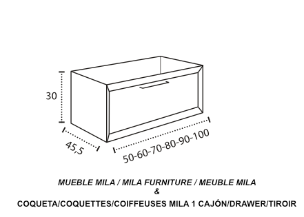 Modelo Mila 1 cajón