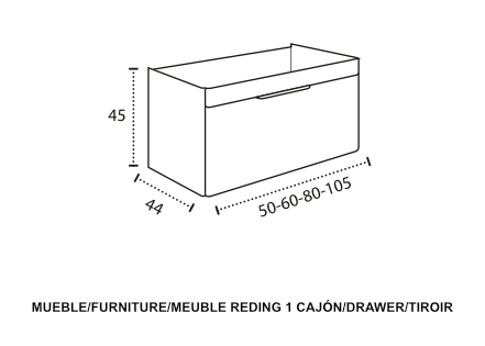 Modelo Reding 1 cajón